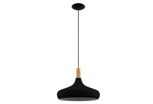 Κρεμαστό Φωτιστικό Eglo Sabinar Ε27 Φ40xΥ110cm Μαύρο