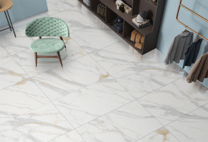Γρανιτοπλακάκι Golden Strom 60x120cm Λευκό 1.44m²