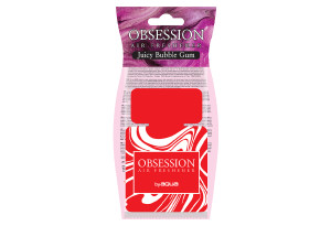 Αρωματικό Αυτοκινήτου Καρτέλα Aqua Air Fresheners Obsession Drop Juicy Bubble Gum
