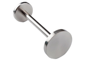 Αμπράζ Κουρτίνας Central Pin Ασημί