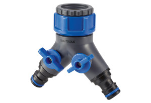 Διπλή Παροχή Νερού Lux Tools Φ3/4"