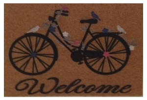 Πατάκι Εισόδου Dizas Graffiti Brown Bicycle 60x40cm