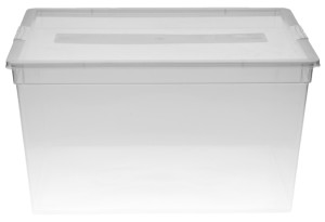 Κουτί Αποθήκευσης Πλαστικό Budget Smart Box M40.5xΠ34.1xY23.8cm 26lt Διάφανο