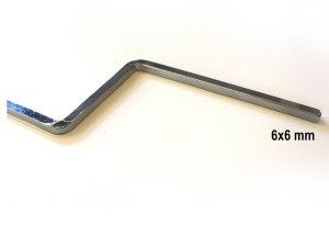 Σούβλα Ψησταριάς Μονοκόματη Nattera 120cm Φ6mm
