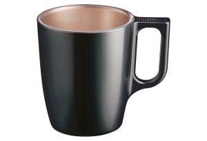 Φλυτζάνι Luminarc Flashy Breakfast Γυάλινο Μαύρο 250ml