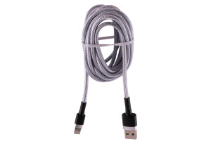 Καλώδιο για Iphone Braided Λευκό 2m