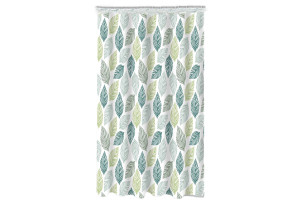Κουρτίνα Μπάνιου Ionion Green Leaves 180x180cm