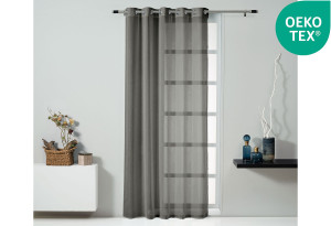 Κουρτίνα Easy Home Mandolin 300x260cm Γκρι με Τρουκς