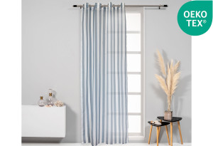 Κουρτίνα Easy Home Timpa 260x140cm Lines με Τρουκς