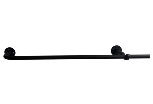 Κουρτινόβεργα Homefit Manchester Επεκτεινόμενη Φ16/19 120/210cm Μαύρη