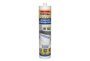 Σφραγιστικό Σιλικόνης Ουδέτερο Soudal 280ml Λευκό