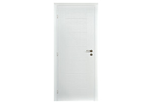 Πόρτα με Κάσα MDF Eurostill Linea 80x214cm Άβαφη Δεξιά Ασταρωμένη