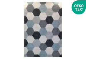 Χαλί Bioafrol Bordeaux Kids 230x160cm (PUZZLE GREY BLUE)