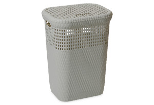 Καλάθι Άπλυτων Dea Home Rattan 60lt Μ42xΠ3xΥ58cm Γκρι