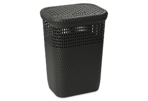 Καλάθι Άπλυτων Dea Home Rattan 60lt Μ42xΠ3xΥ58cm Ανθρακί