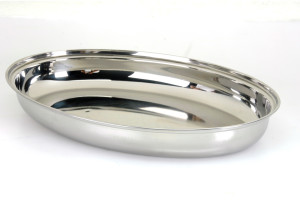 Πιατέλα Veltihome 35cm Ανοξείδωτο Οβάλ