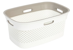 Καλάθι Ρούχων Dea Home Woolly 45lt Λευκό