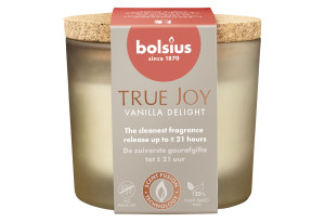 Αρωματικό Κερί Bolsius True Joy Φ6.6x8.3cm Vanilla Delight