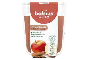 Αρωματικό Κερί Bolsius True Scents Φ9.5x8.5cm Apple Cinnamon