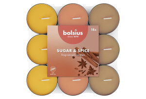 Σετ Αρωματικά Ρεσώ Bolsius Basic Sugar & Spice 18τμχ