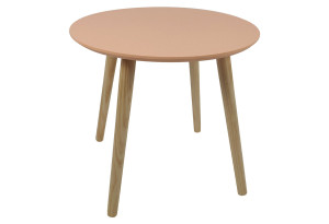 Βοηθητικό Τραπέζι Homefit Tres Πορτοκαλί Φ48xΥ44.5cm