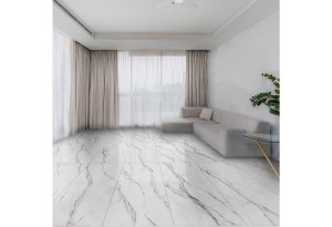 Γρανιτοπλακάκι Calacatta Silver Carving 60x120cm Λευκό