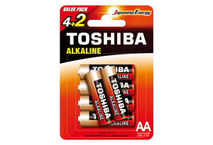Μπαταρίες Αλκαλικές ΑΑ Toshiba Entry Level 4+2τμχ