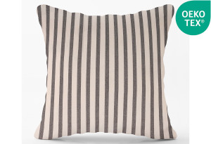Διακοσμητικό Μαξιλάρι 60x60cm Zakartex Grey Stripes