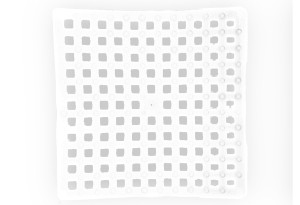 Αντιολισθητικό Πατάκι Ντουσιέρας Octopus Square 54x54cm Λευκό
