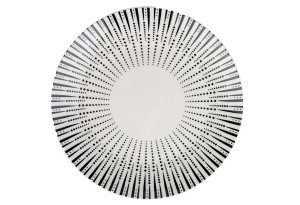 Πιάτο Φρούτου Nava Iris Λευκό/Μαύρο Φ19cm
