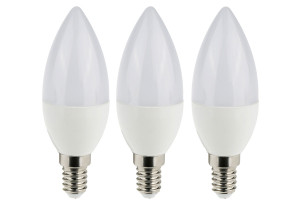 Σετ 3 Λάμπες LED Wellio 5.5W E14 C37 440lm Ψυχρό Λευκό