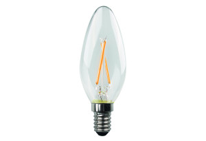 Λάμπα LED Filament Dimmable Wellio 6.5W E14 C37 806lm Θερμό Λευκό