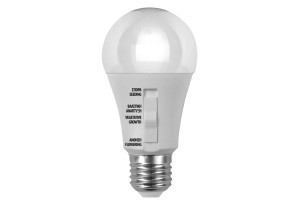 Λάμπα LED Ανάπτυξης Φυτών Eurolamp 9W E27 A60 με DIP Διακόπτη