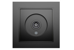Πρίζα TV Τερματική IlluminON Alfa Μαύρη