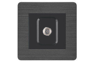 Πρίζα TV F Connector IlluminON Selena Γραφίτης