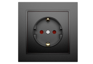 illuminON Alfa Πρίζα Σούκο 16Α Μαύρη Σετ 5 Τεμάχια