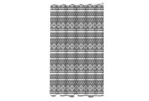Κουρτίνα Μπάνιου Ionion Boho Υφασμάτινη Γκρι 180x180cm