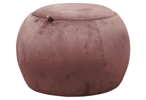 Σκαμπό Homefit Sfera Φ50x35cm Ροζ με Αποθηκευτικό Χώρο