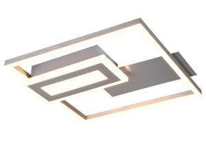 Πλαφονιέρα LED RL Now Spiro Νίκελ Ματ