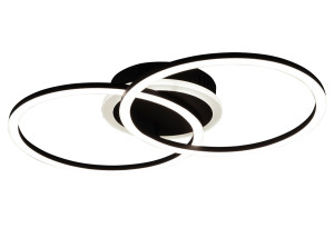Πλαφονιέρα LED RL Venida Round Μαύρο