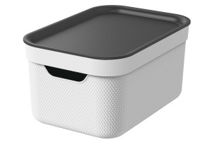 Κουτί Αποθήκευσης Πλαστικό Jive Deco Μ26.5xΠ18.5xΥ13.3cm 5lt Λευκό