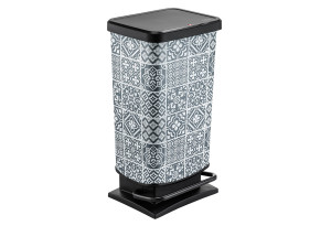 Κάδος Απορριμμάτων Rotho Paso Πλαστικός 40lt Hexagon με Πεντάλ