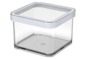 Βάζο Αποθήκευσης Rotho Loft Πλαστικό 500ml Διάφανο/Λευκό
