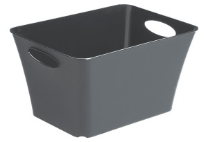 Καλάθι Αποθήκευσης Πλαστικό Rotho Living M35.5x26xy19.2cm 11lt Ανθρακί