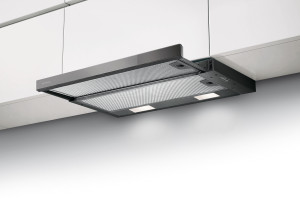 Faber Flexa NG Glass Απορροφητήρας Συρόμενος 60cm Μαύρος
