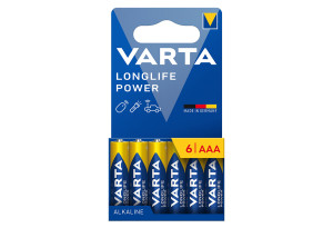 Μπαταρία Αλκαλική Varta Longlife Power AAA 6τμχ