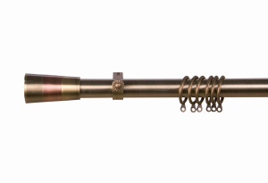 Κουρτινόβεργα Central Home King Επεκτεινόμενη Φ25/28mm 160/300cm Μπρονζέ