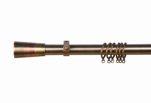 Κουρτινόβεργα Central Home King Επεκτεινόμενη Φ25/28mm 140/240cm Μπρονζέ