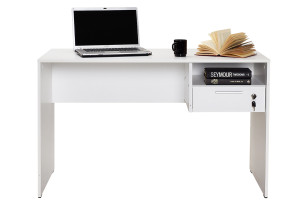 Γραφείο Adore Study Μ120xΠ60xΥ75cm Λευκό