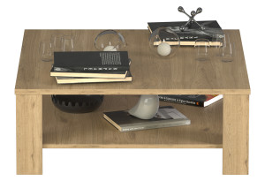 Τραπέζι Adore Delos Natural Μ90xΠ90xΥ42cm